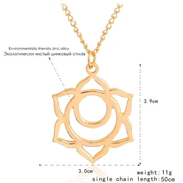 Sacred geometry reiki mala healing necklace