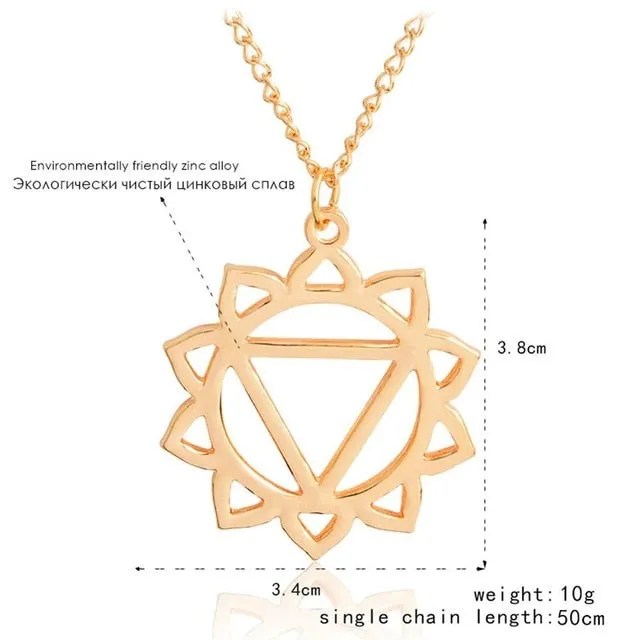 Sacred geometry reiki mala healing necklace