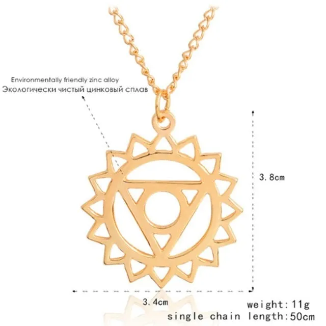 Sacred geometry reiki mala healing necklace