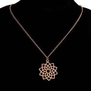 Sacred geometry reiki mala healing necklace