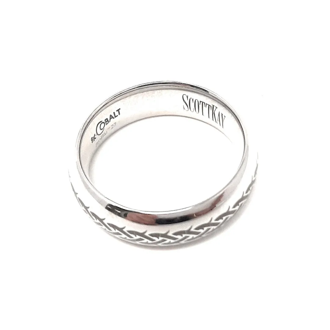 Scott Kay "Native" Cobalt Mens Wedding Band sz 9 1/4
