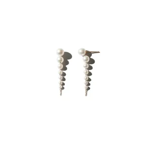 Sea of Beauty Collection. Short Cascading Pearl Earrings