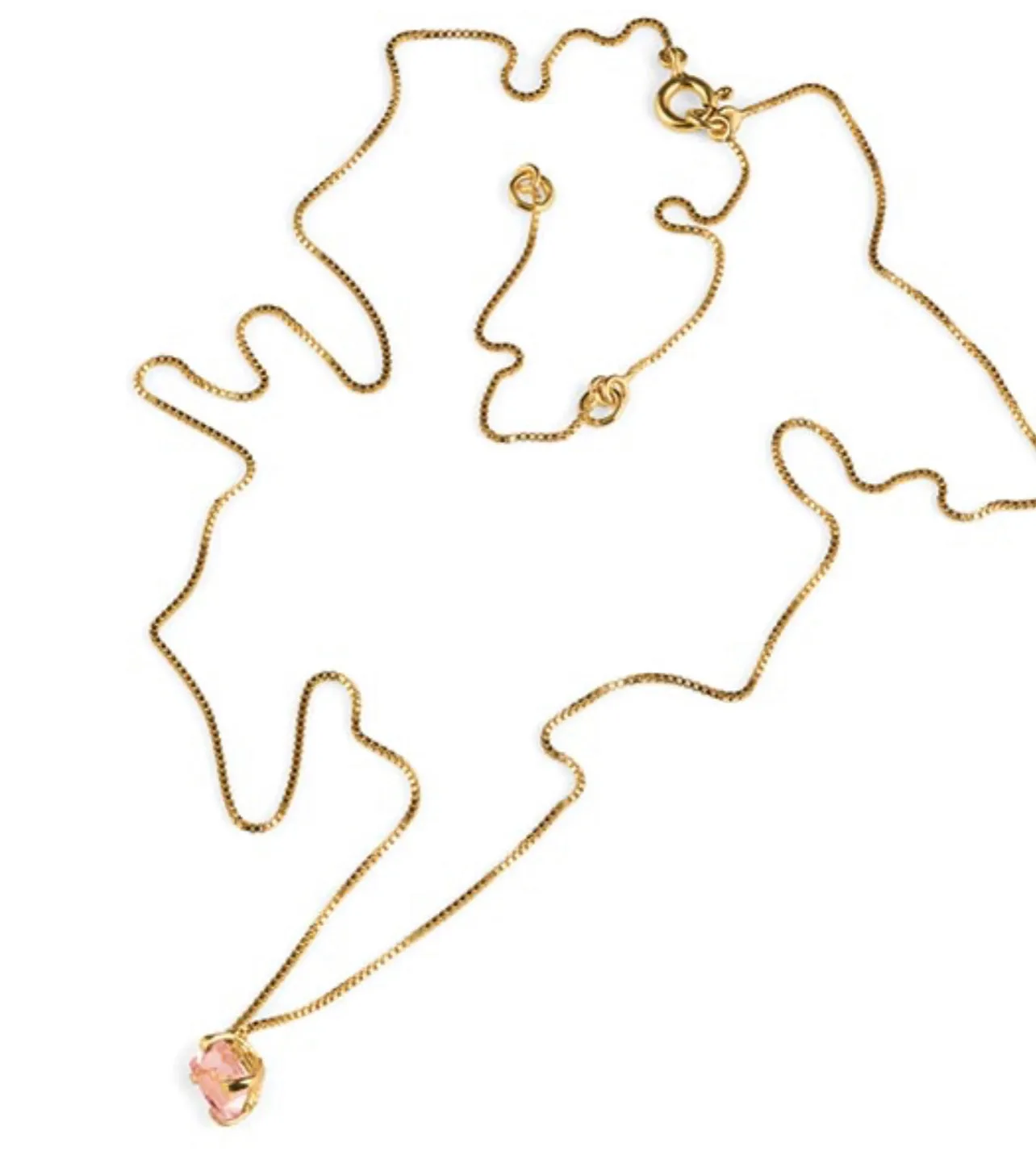 Sägen Prisma blush golden necklace