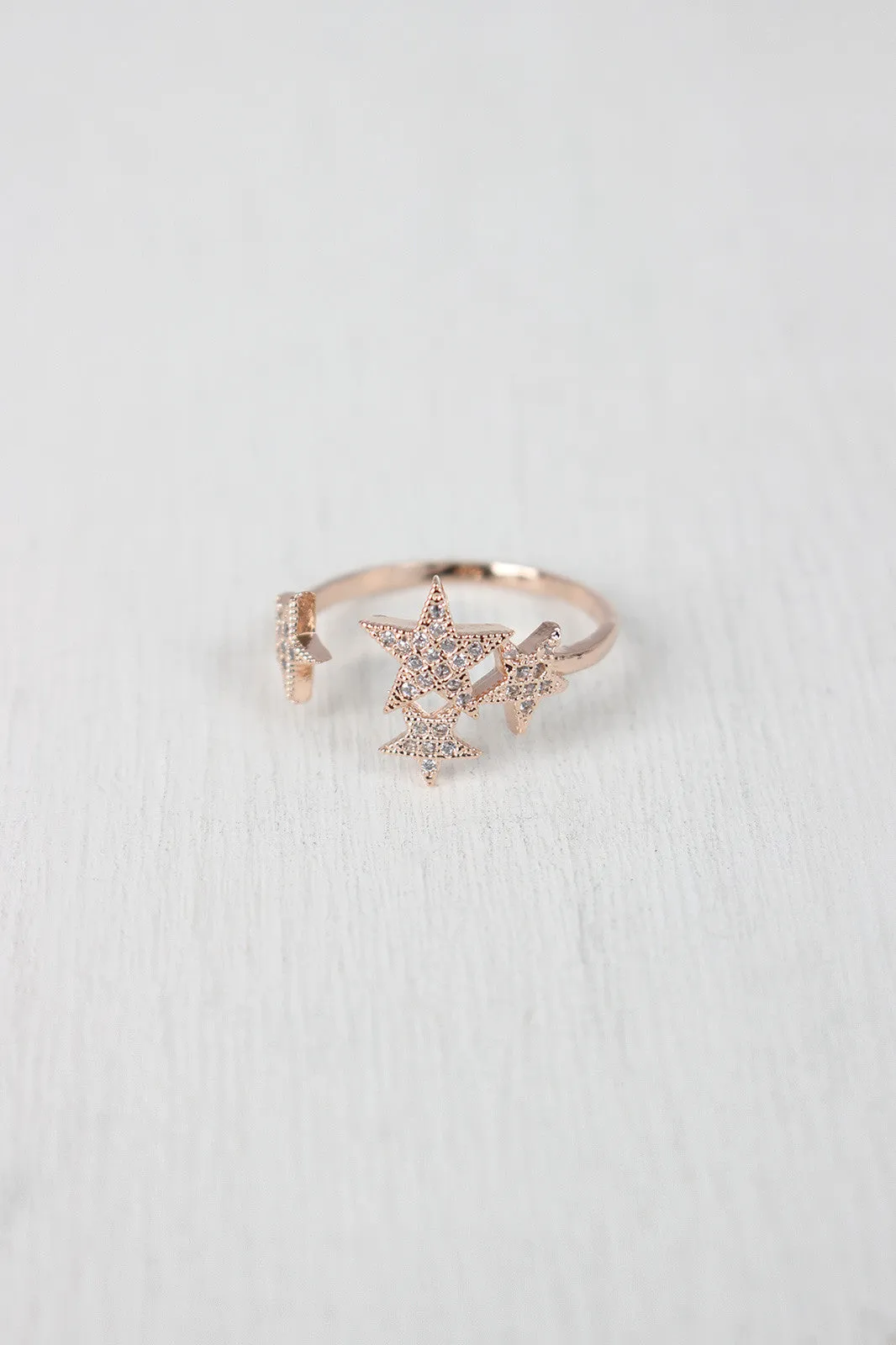 Shiny Rhinestone Star Ring