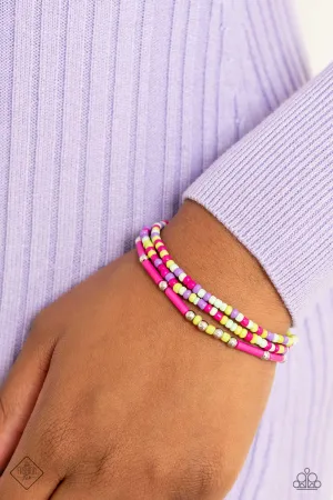 Shoreline Sketch - Pink Paparazzi Bracelet