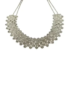 Silver Intricate Necklace  by Origen Imports