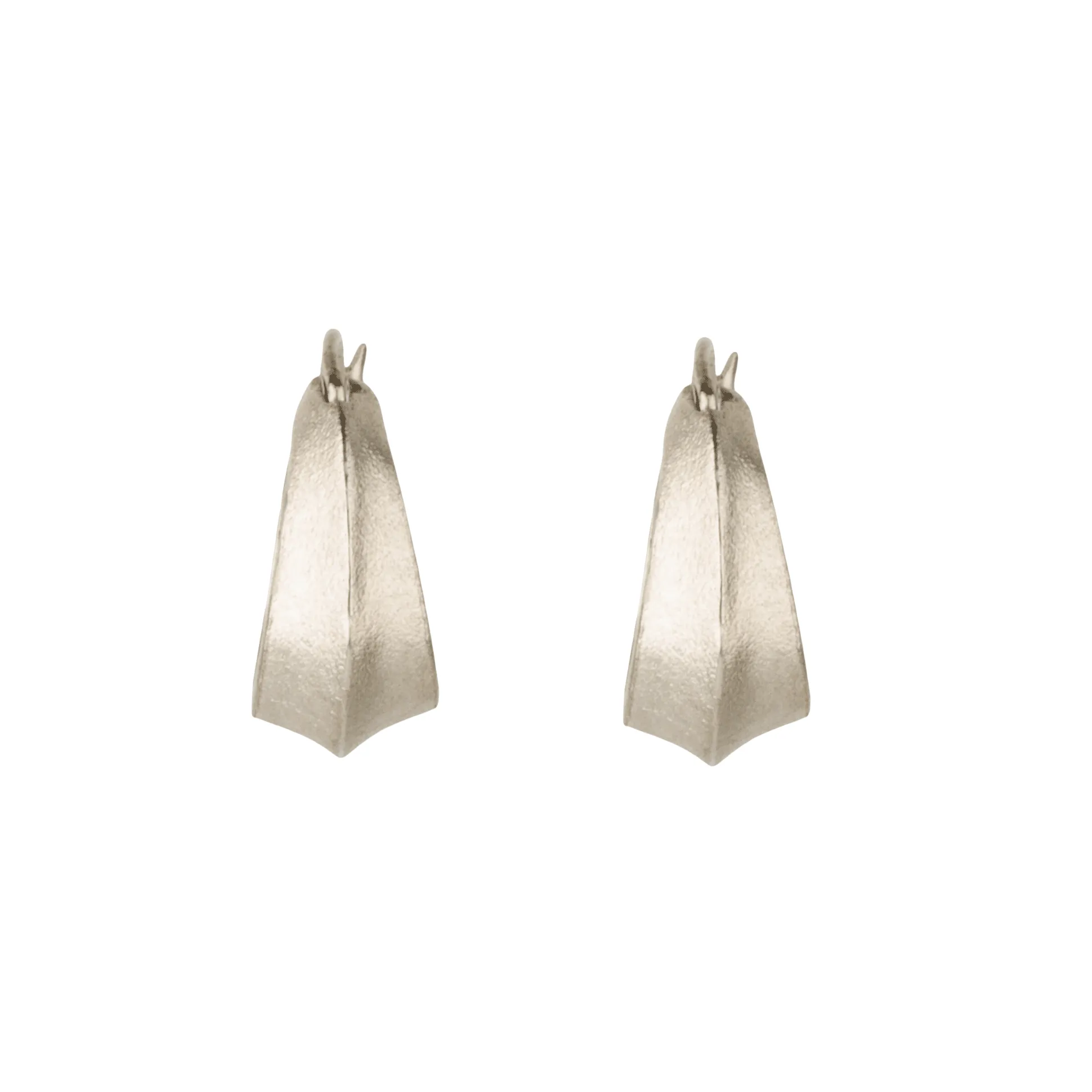 Silver Morph Huggie Hoops