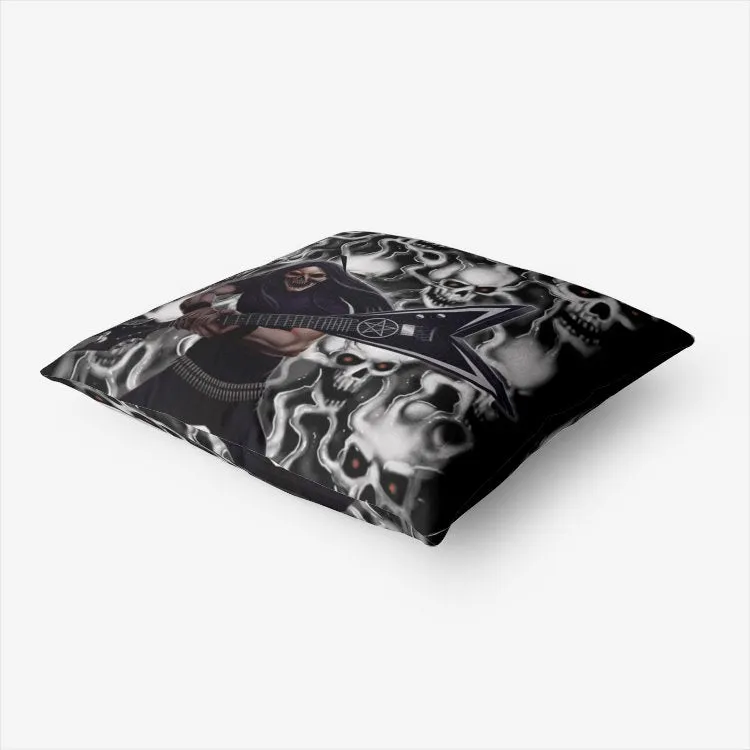Skull Smasher Black And White Version Premium Hypoallergenic Throw Pillow