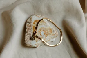 Slinky Gold Herringbone Chain Bracelet