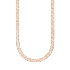 Snake Chain Necklace Rose Gold