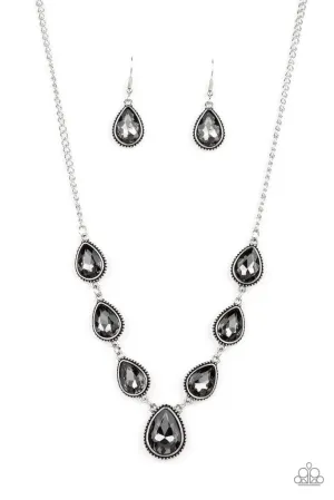 Socialite Social- Silver Necklace