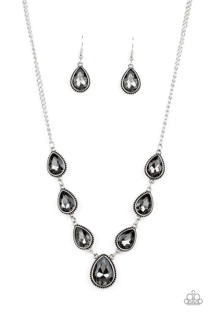 Socialite Social- Silver Necklace
