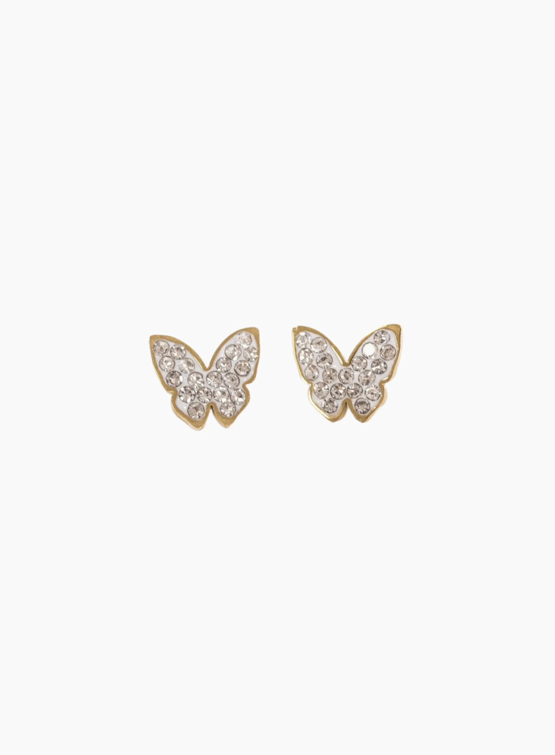 Sparkling Butterfly Stud Earrings