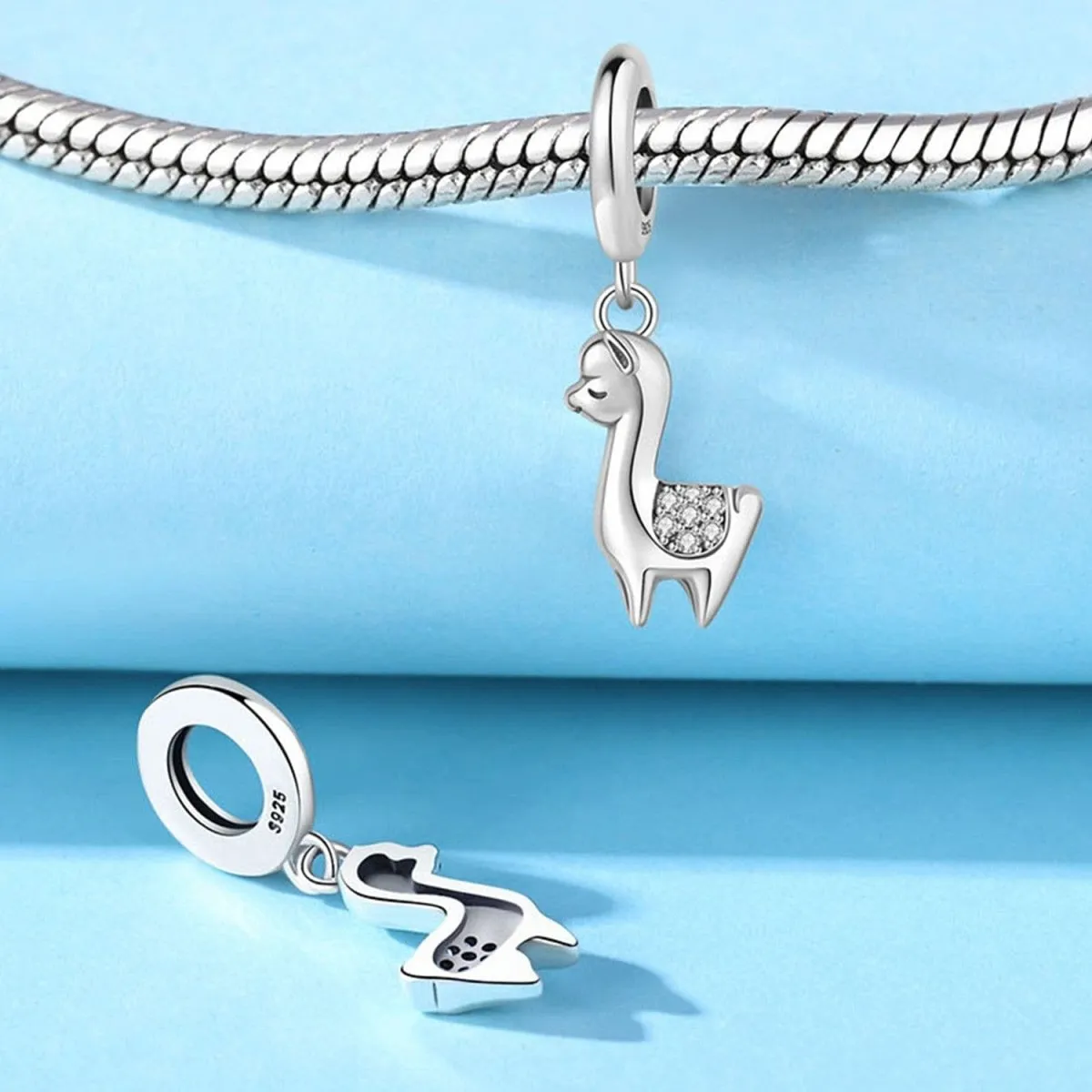 Sparkling Llama Dangle Charm
