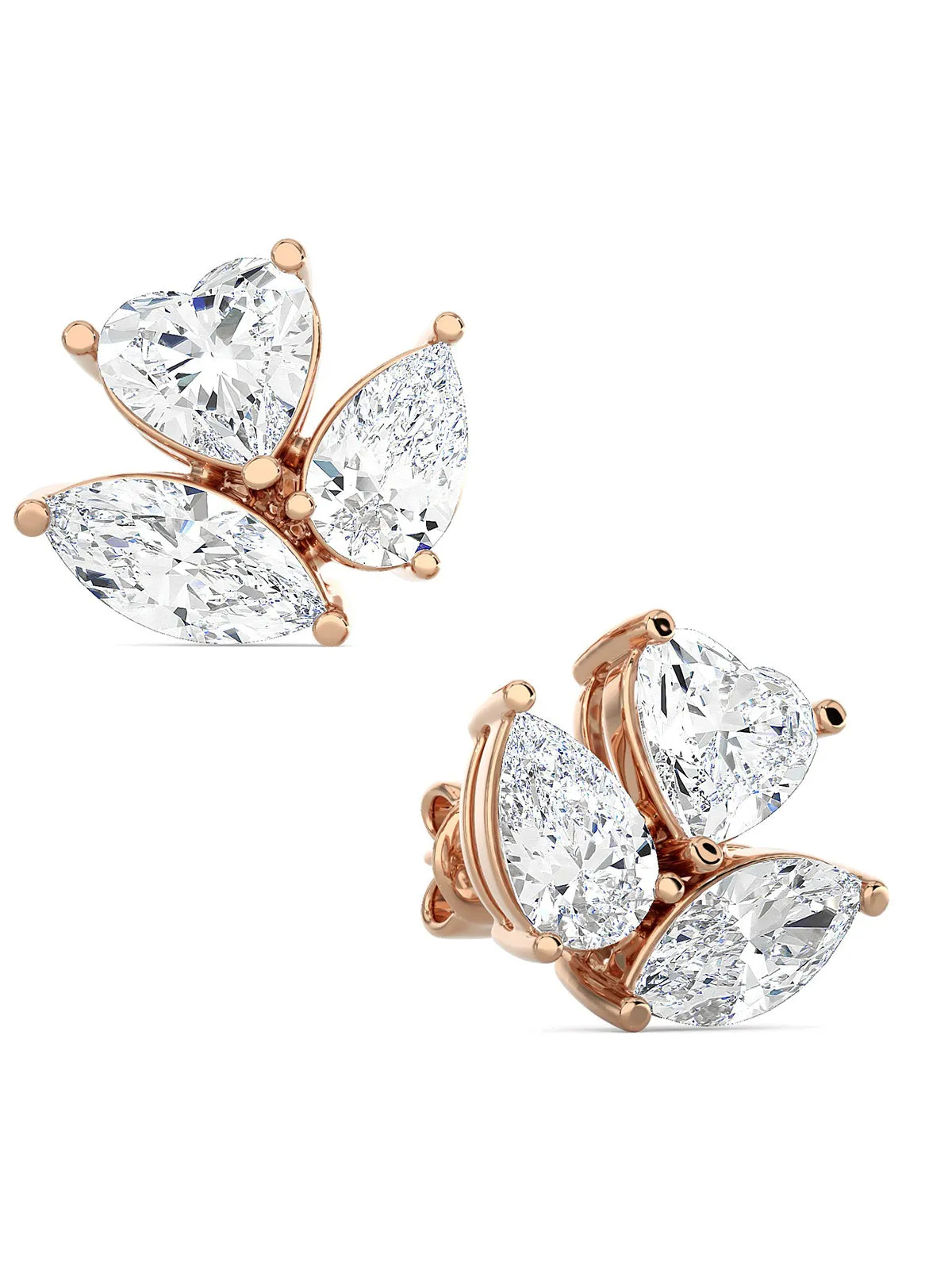 Sparkling Petal Earrings