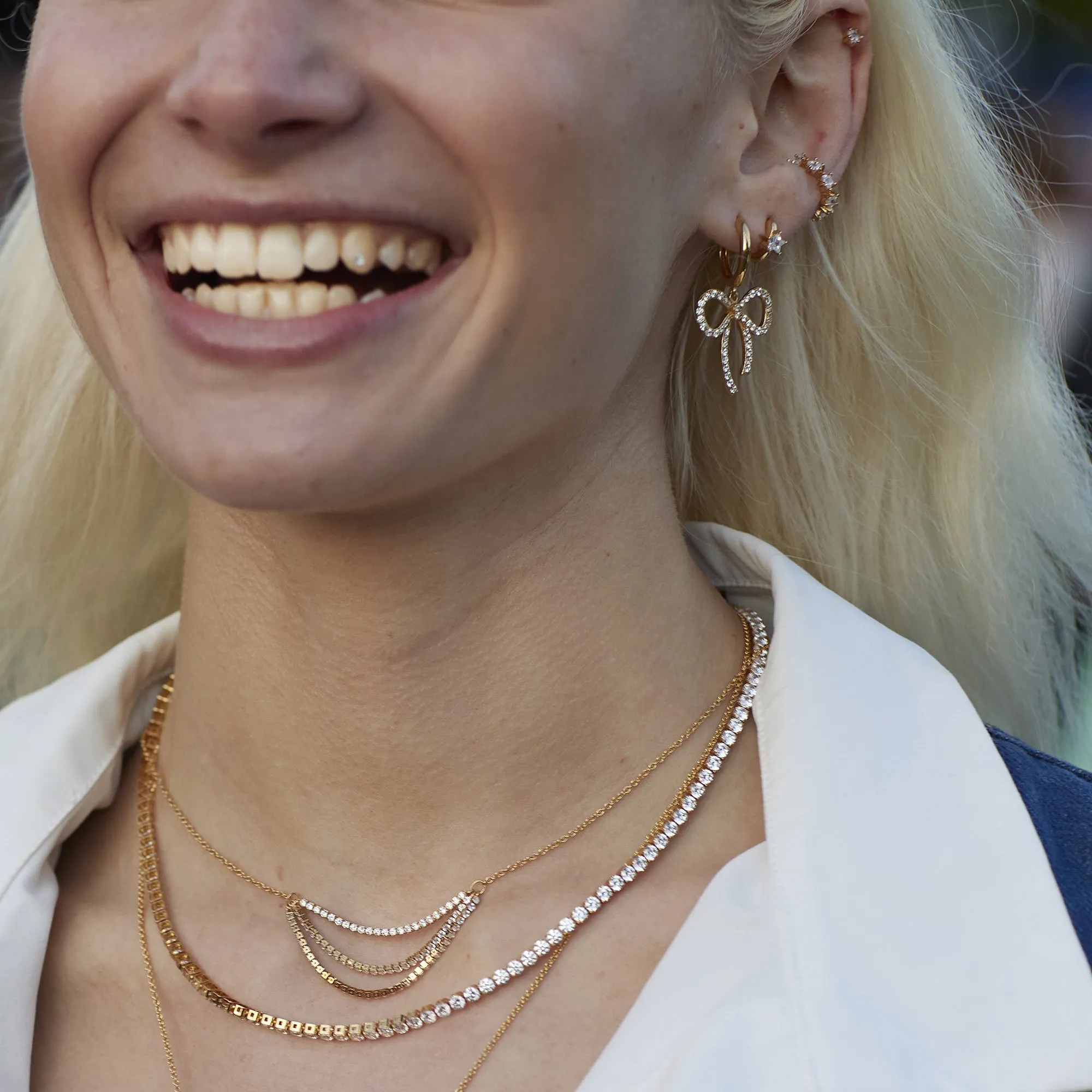 Sparkling Star Single Ear Cuff