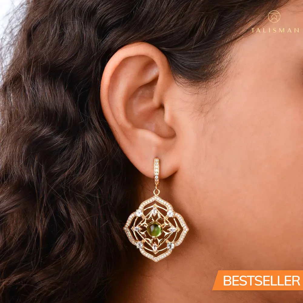 Sparkling Stone Drop Earrings