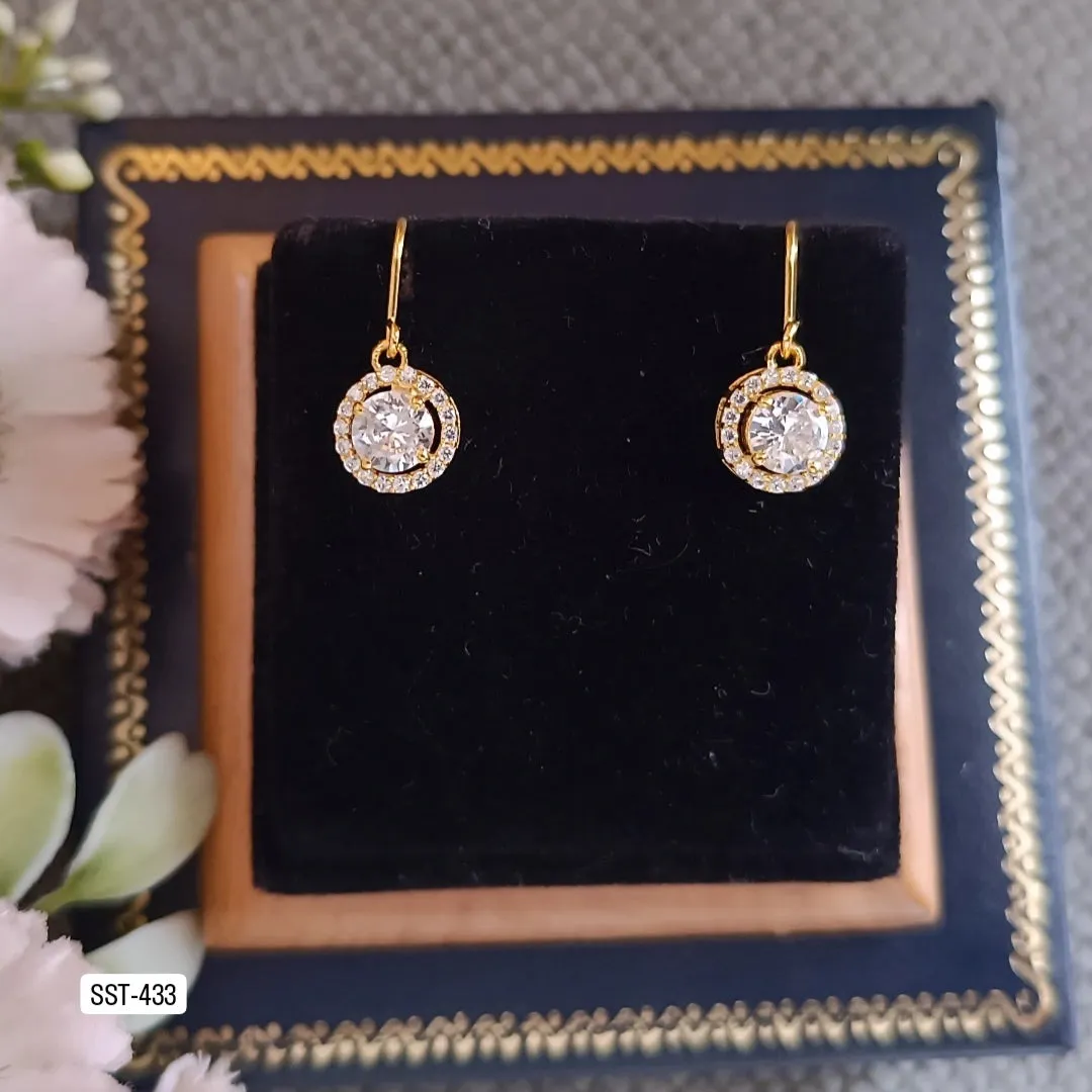 SST 433 | SPARKLING CIRCLE EARRINGS