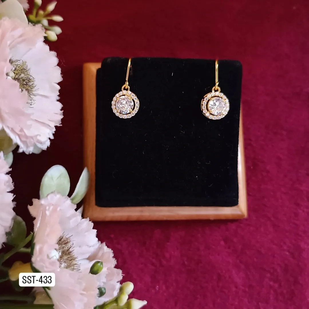 SST 433 | SPARKLING CIRCLE EARRINGS