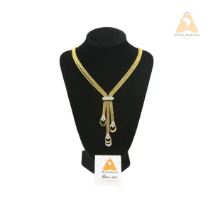 Tassel Fashion Necklace with White Zircon