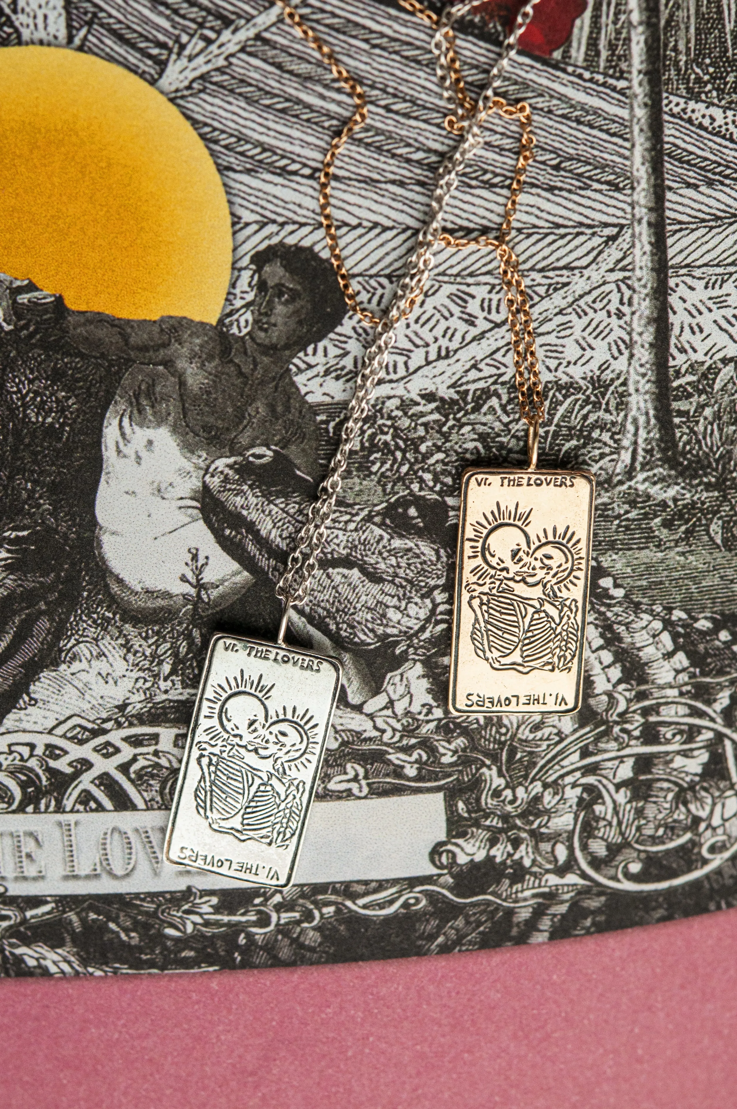The Lovers Tarot Card II. Necklace