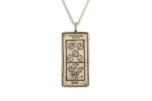 The Lovers Tarot Card Necklace - READY-TO-SHIP