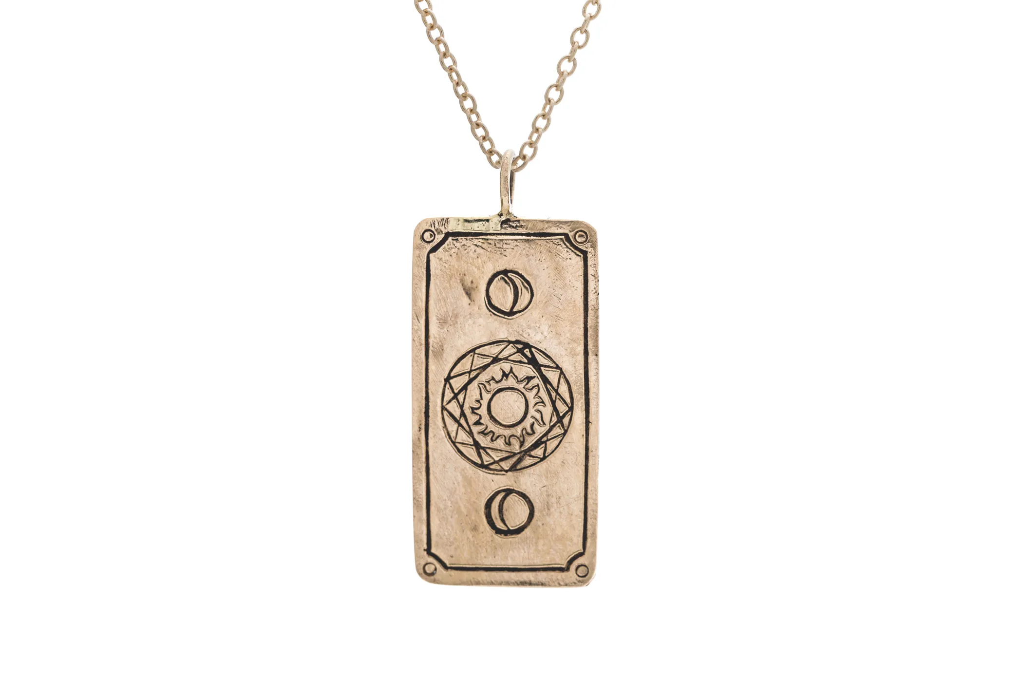 The Lovers Tarot Card Necklace - READY-TO-SHIP