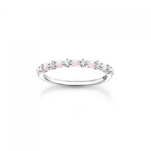 Thomas Sabo Pink and White Stones Ring
