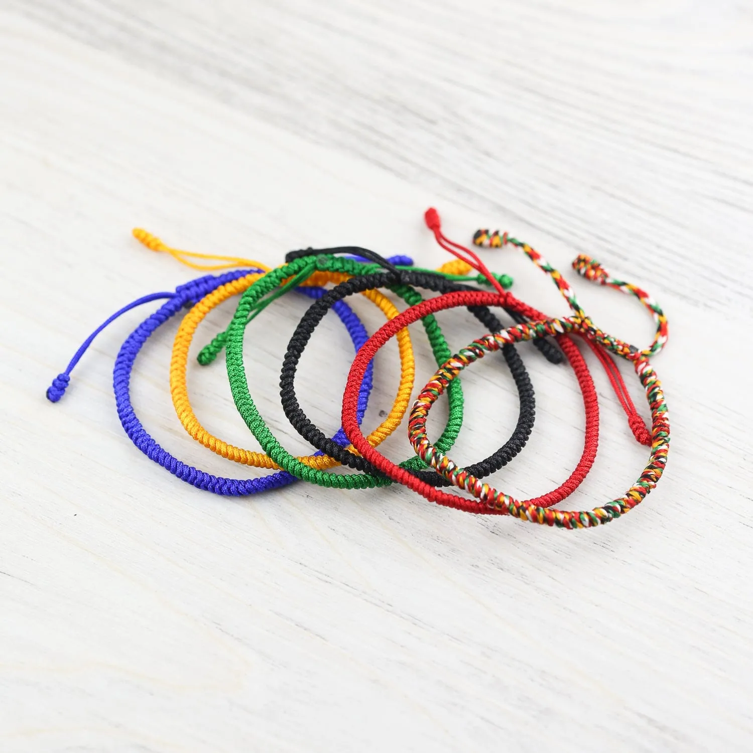 Tibetan Traditions Black Knotted Bracelet
