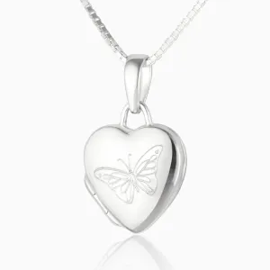 Tiny Butterfly Locket