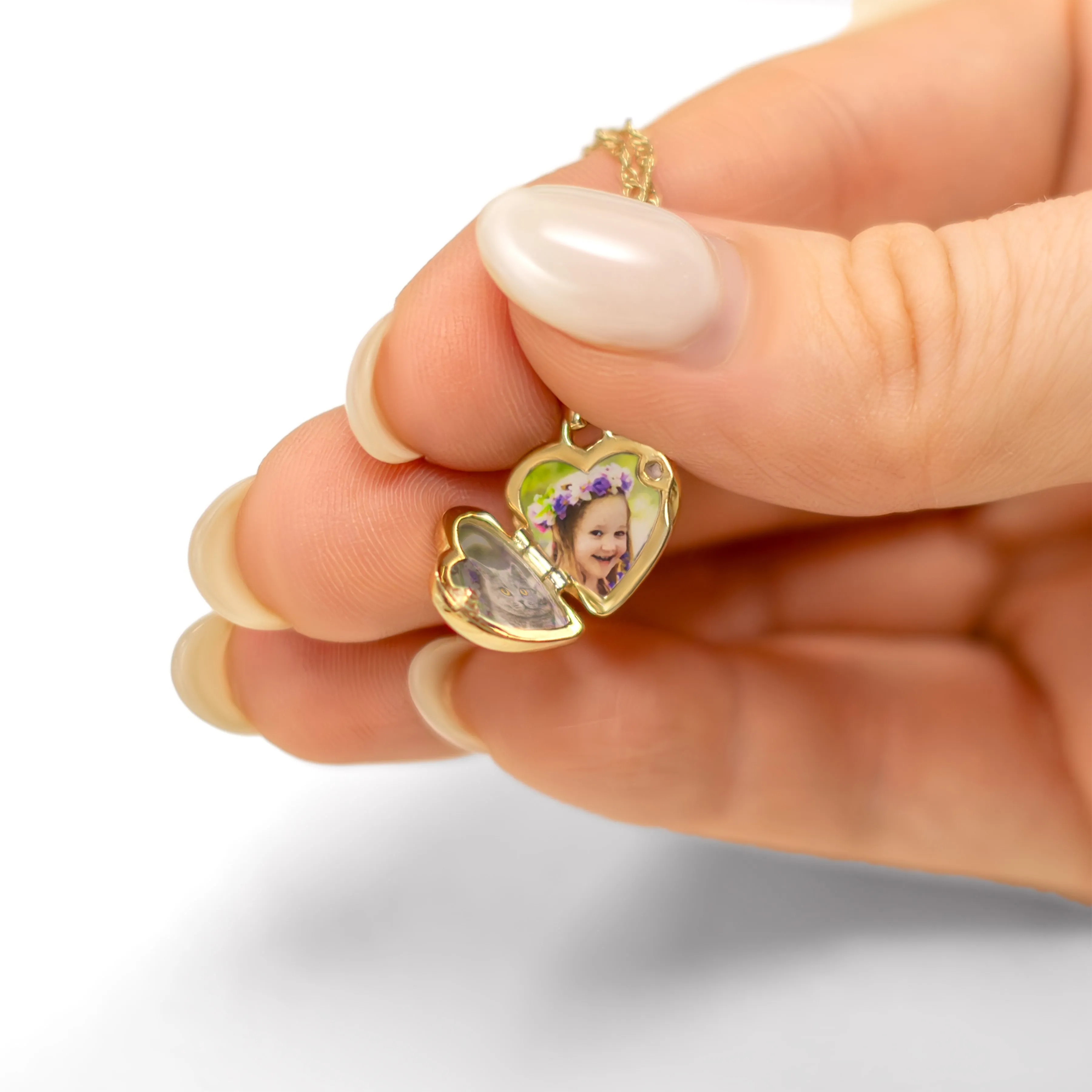 Tiny Gold Butterfly Locket