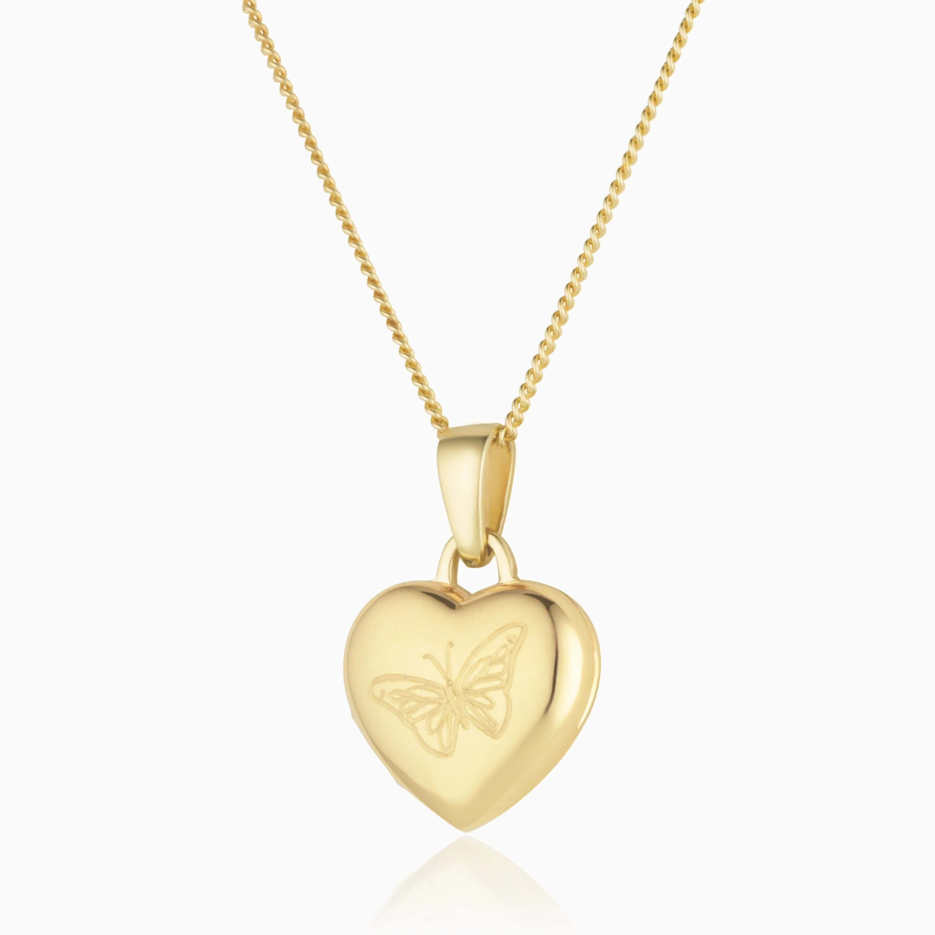 Tiny Gold Butterfly Locket