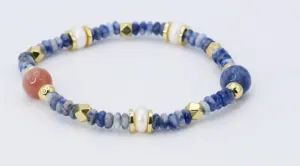 TJ - Ocean Blue Beaded Bracelet