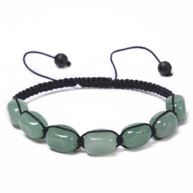 Wholesale Colorful Natural Stone Handwoven Tiger Eye Stone Agate Crystal Bracelets Yoga Bracelets