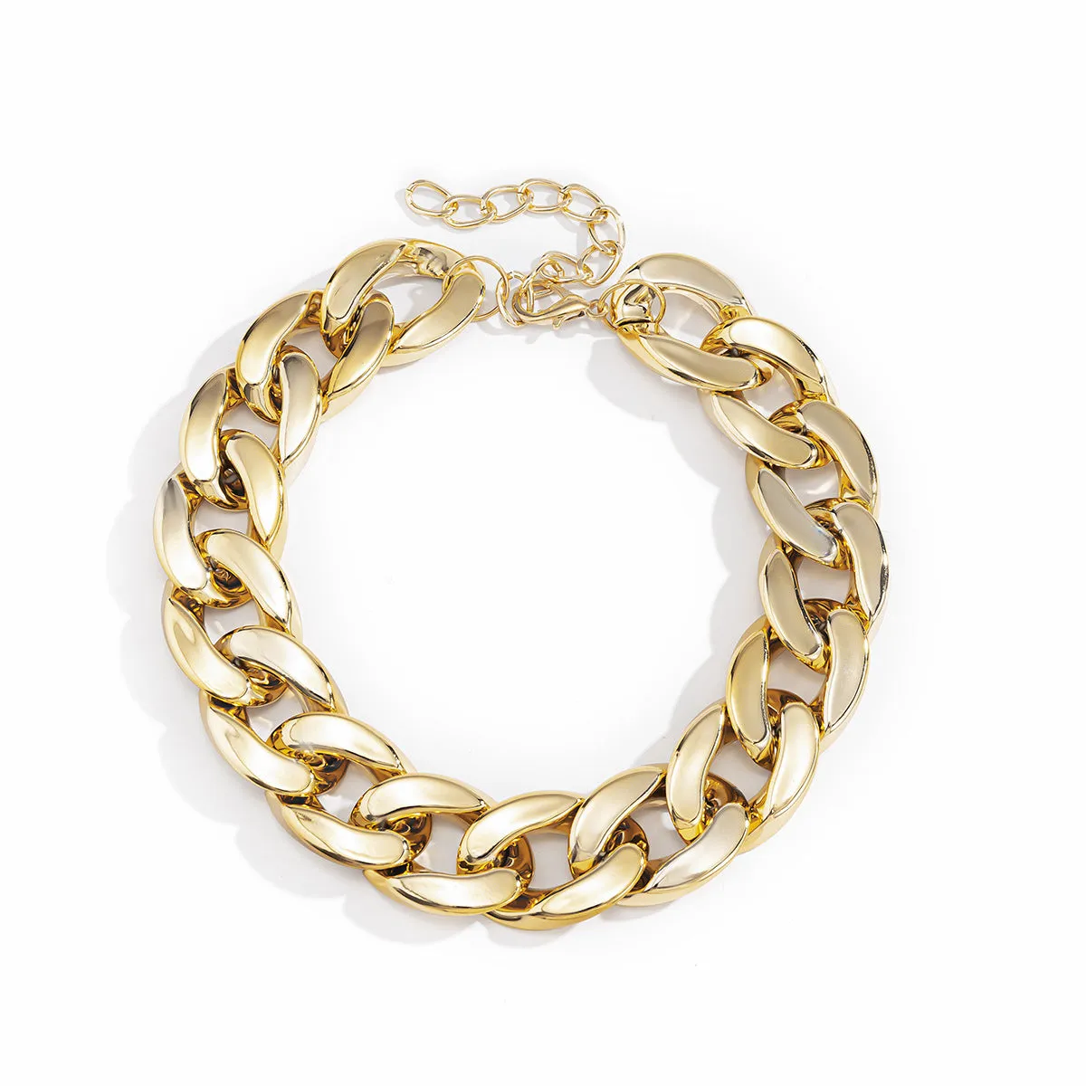Wholesale Jewelry Aluminum Trendy Stitching Simple Necklace