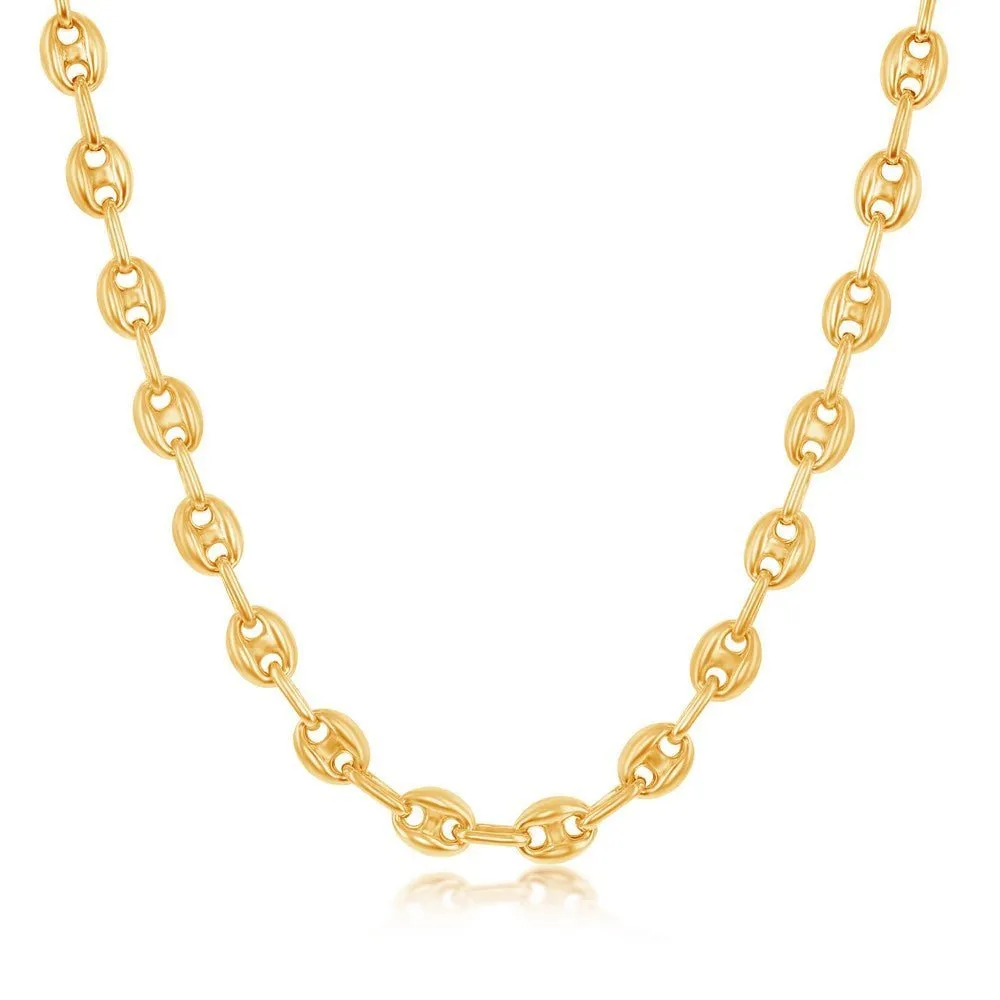 YGP Sterling 22" 6mm Puffed Marina Chain 19.2
