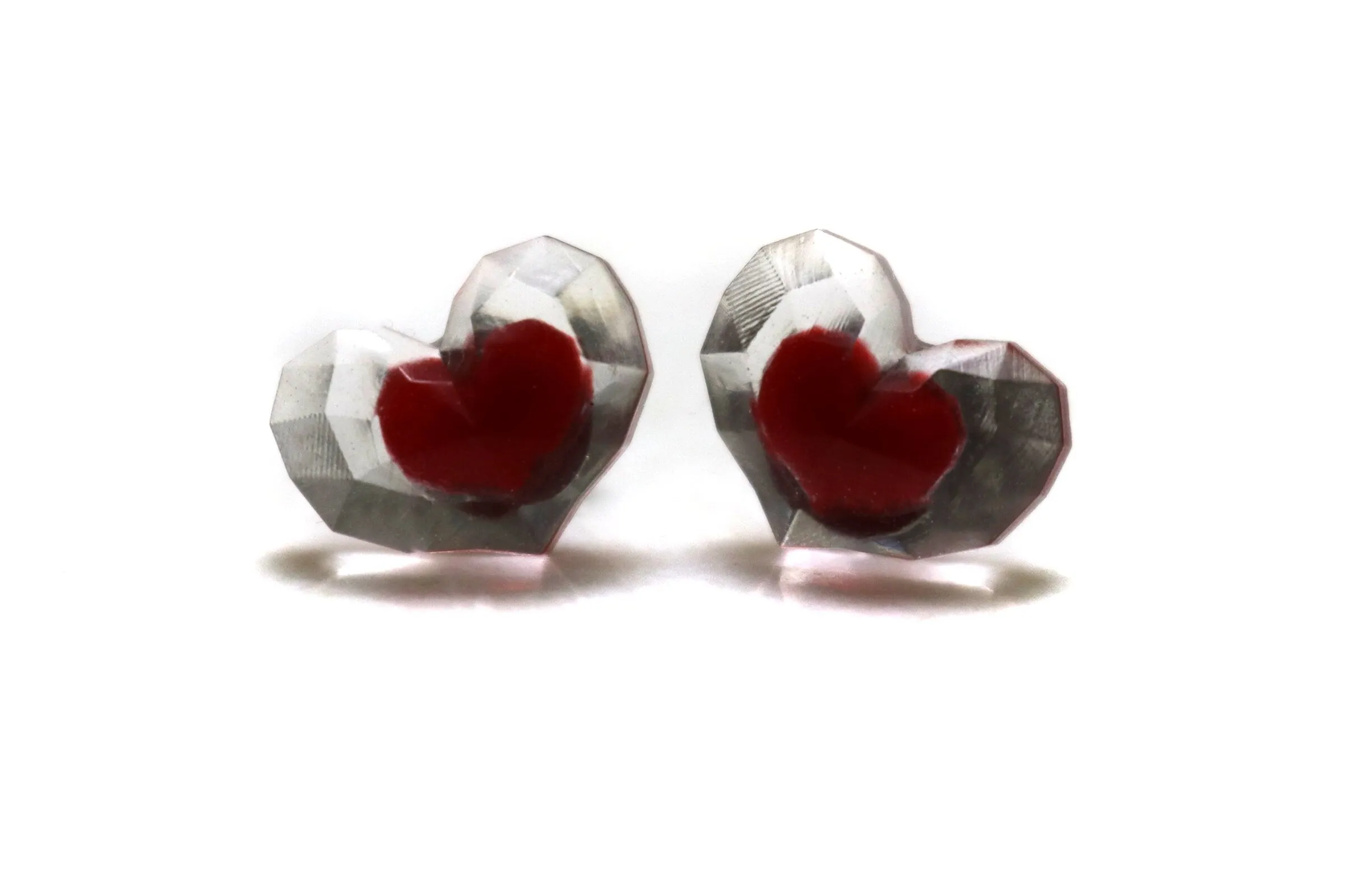 Zelda Heart Container Glow in the Dark Earrings Pair - Legend of Zelda