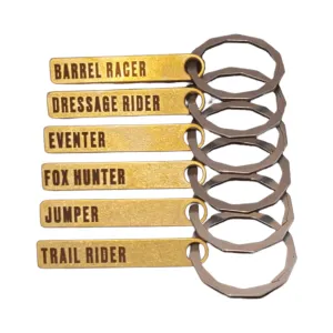 Zootility Definition Brass Bar Keychain